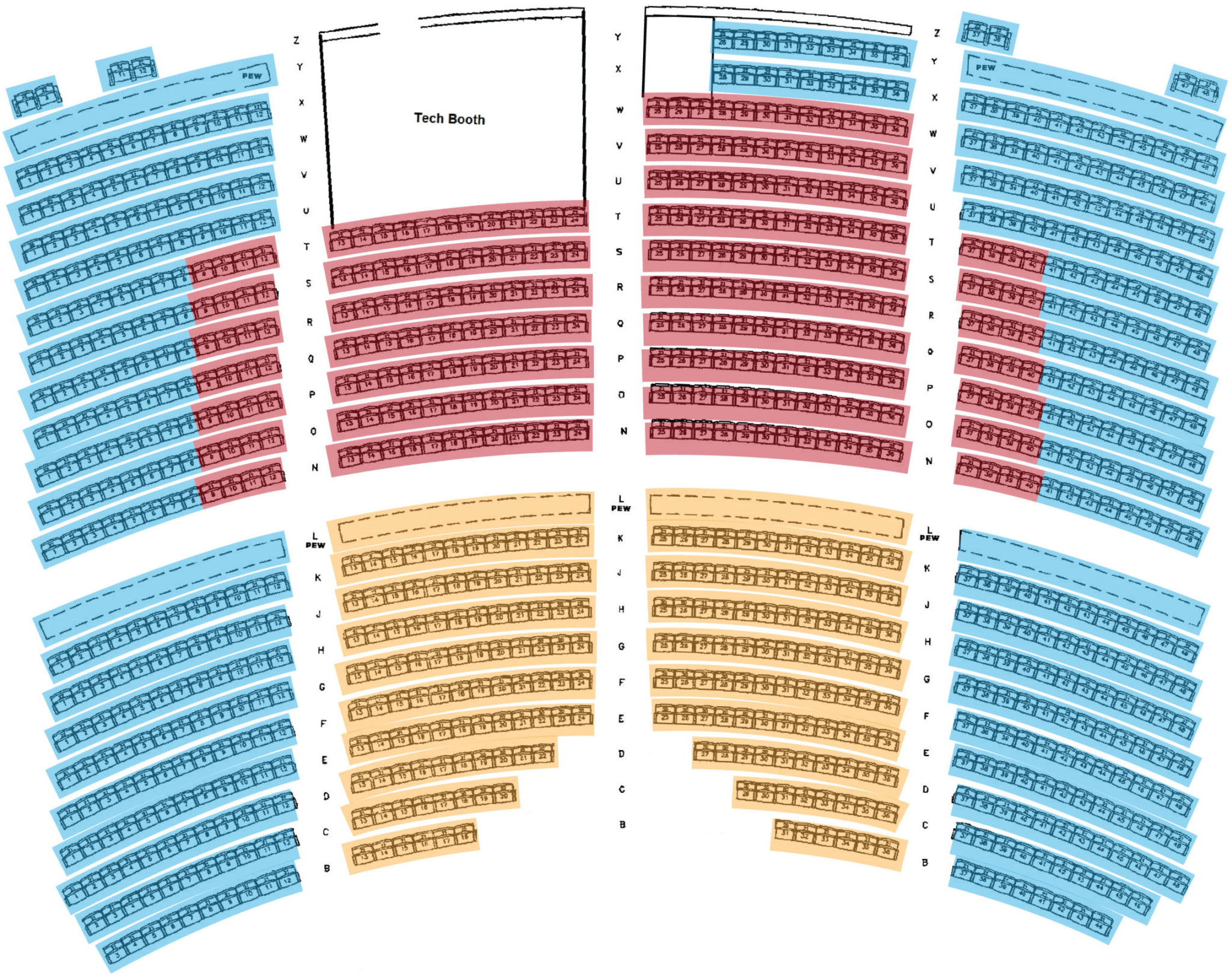 Gulf Coast Jam Seating Chart